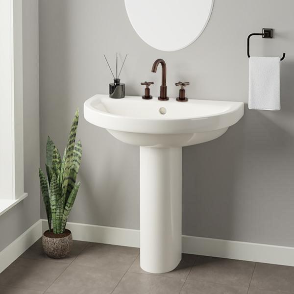 Lyons Vitreous China Pedestal Sink