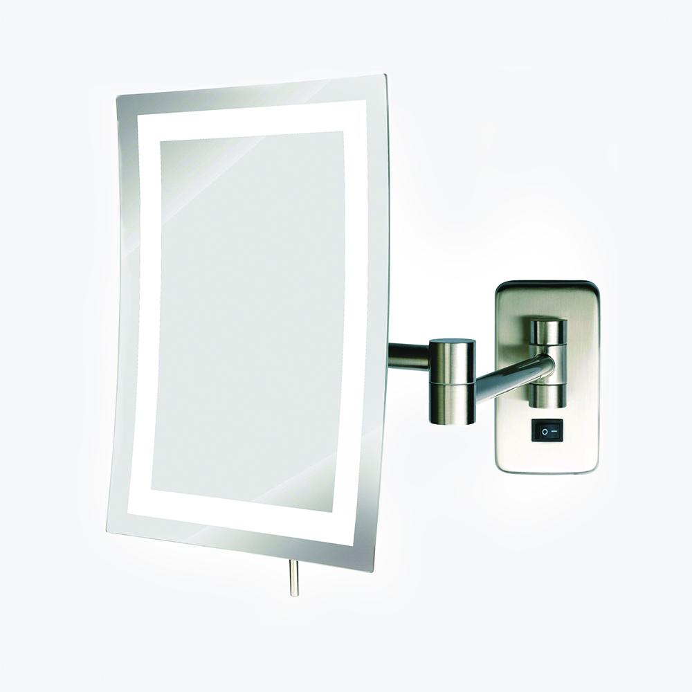 Malaga Rectangular Swinging LED Lighted Makeup Mirror