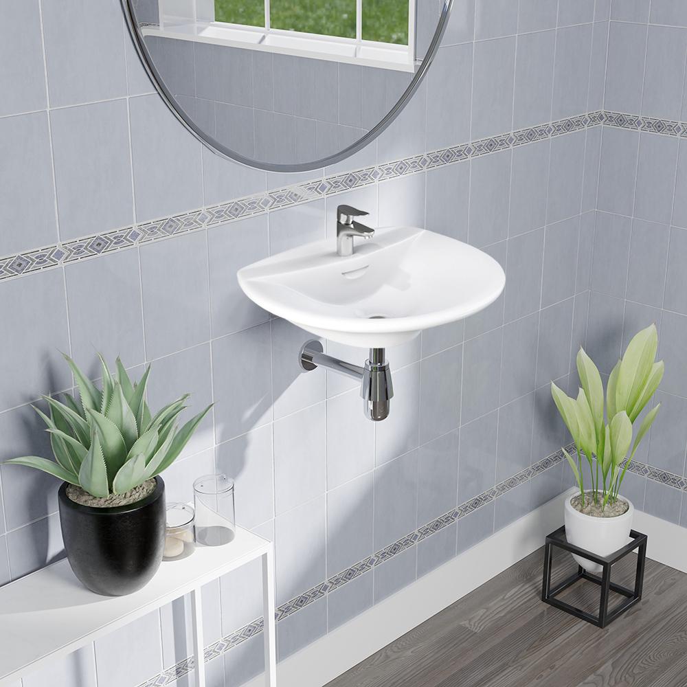Medina 100 Vitreous China Wall-Mount Sink