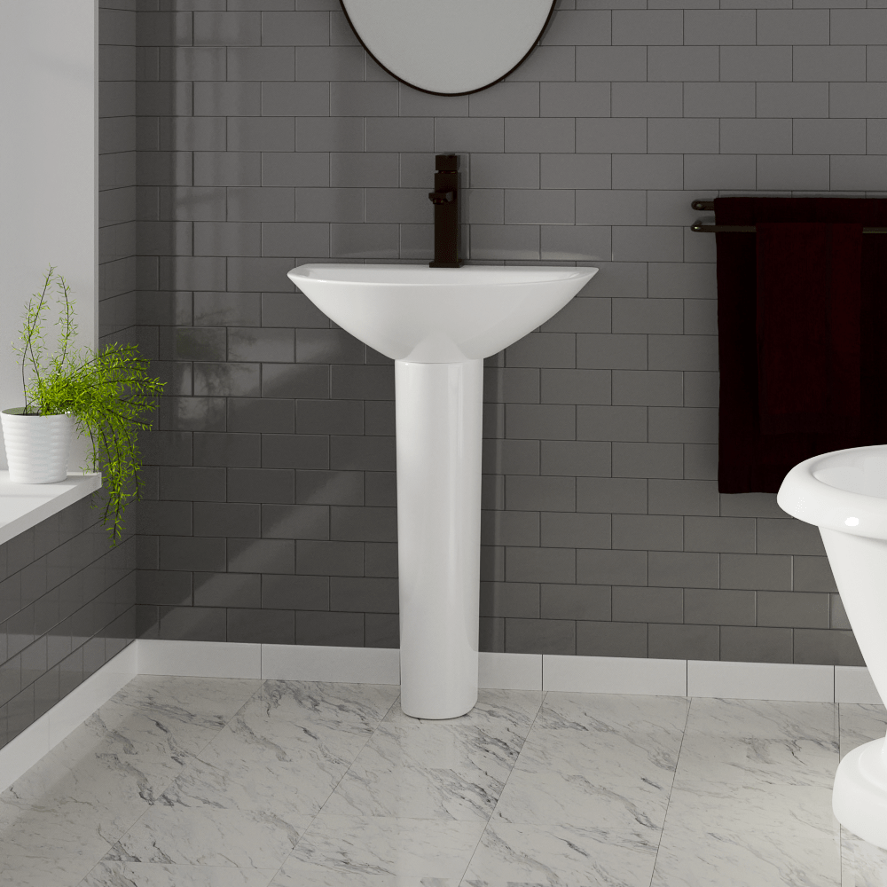 Norene Vitreous China Pedestal Sink