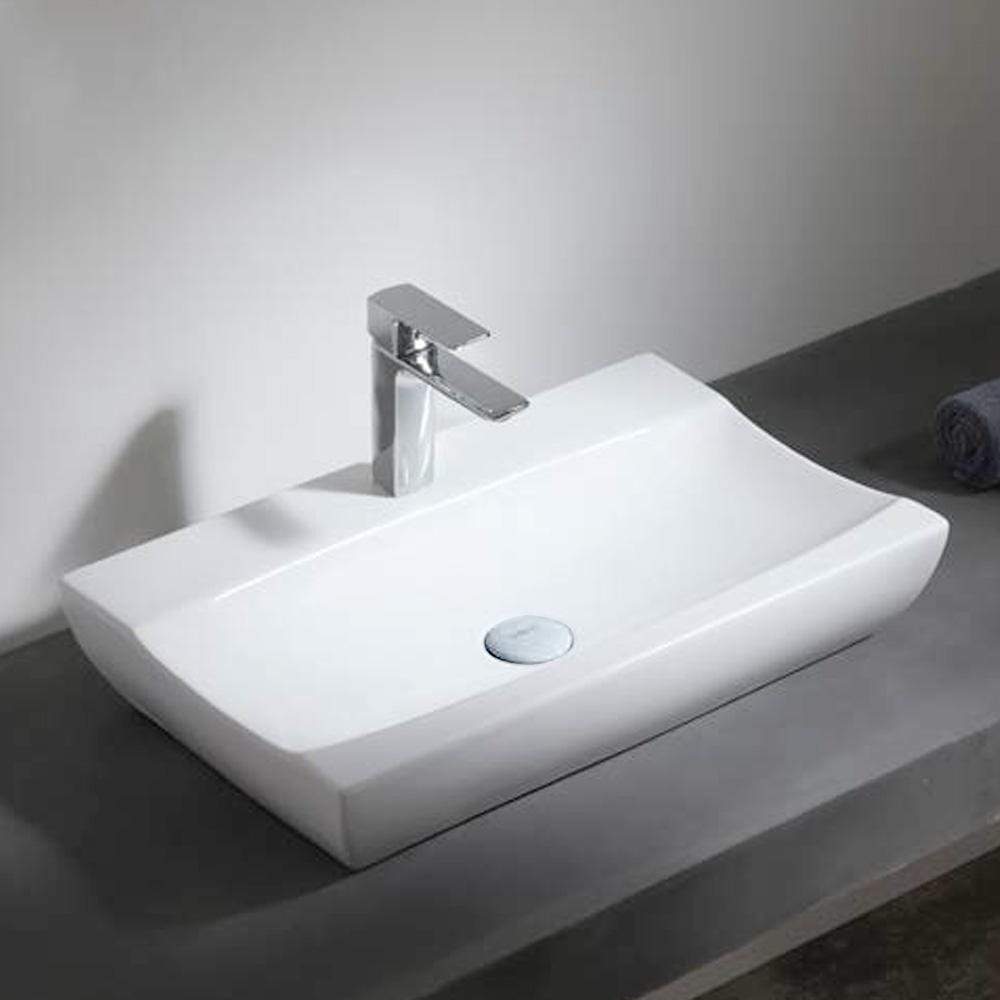 Oxbo Vitreous China Rectangular Vessel Sink