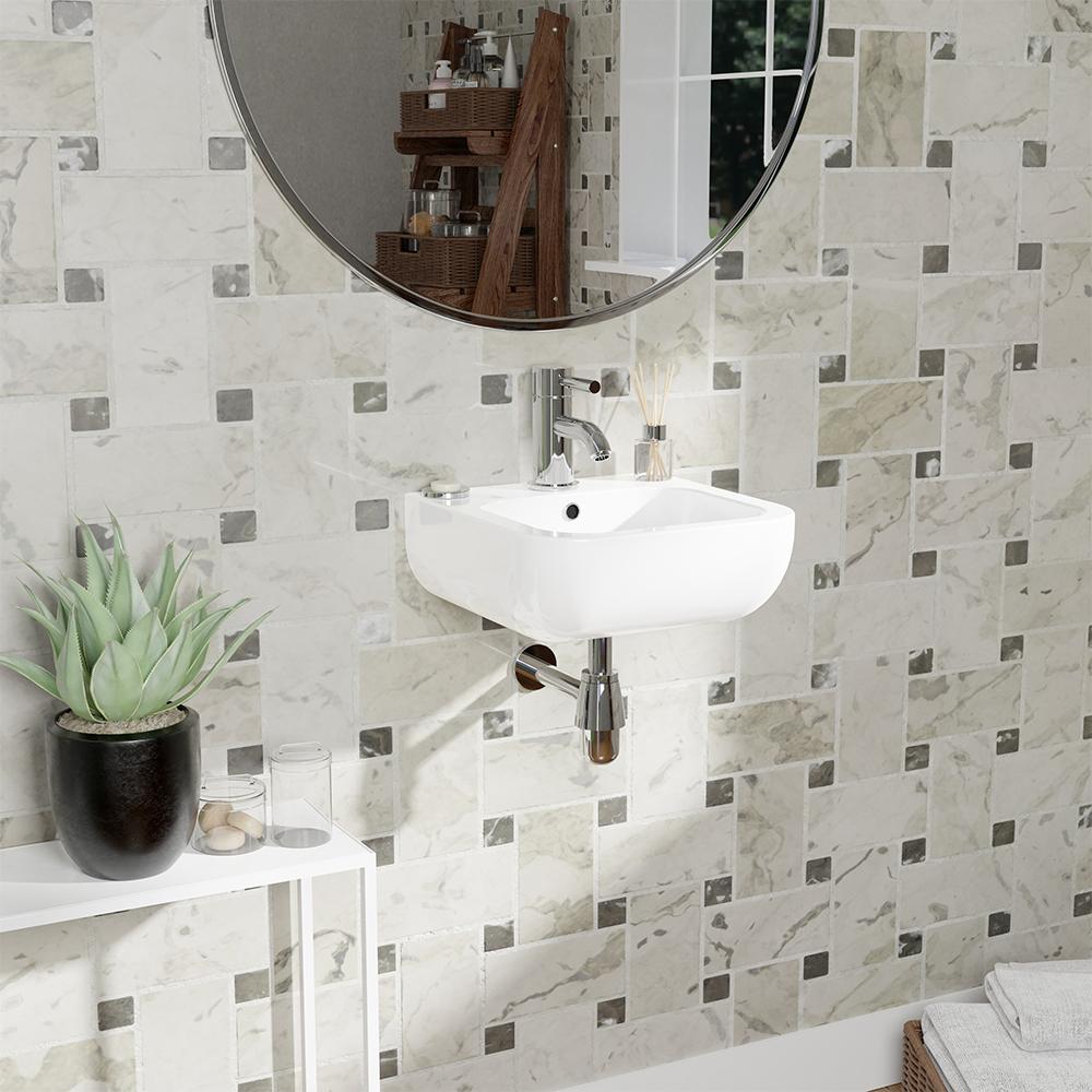 Parma 100 Vitreous China Wall-Mount Sink