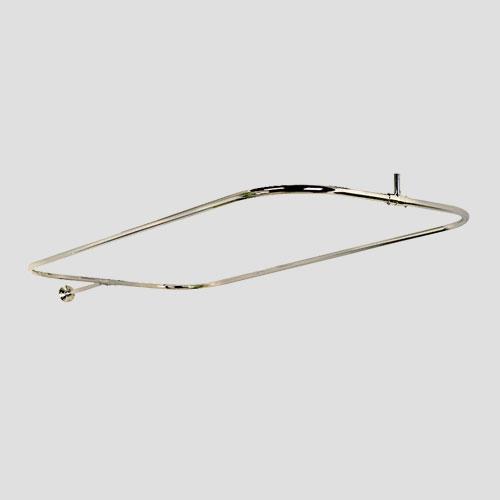 Rectangular Solid Brass Shower Rod