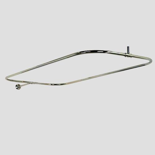 Rectangular Solid Brass Shower Rod