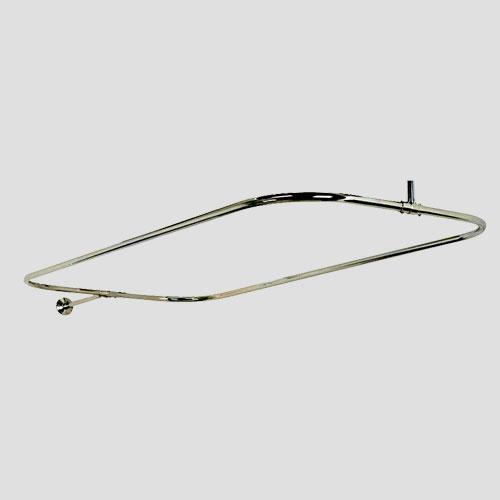Rectangular Solid Brass Shower Rod