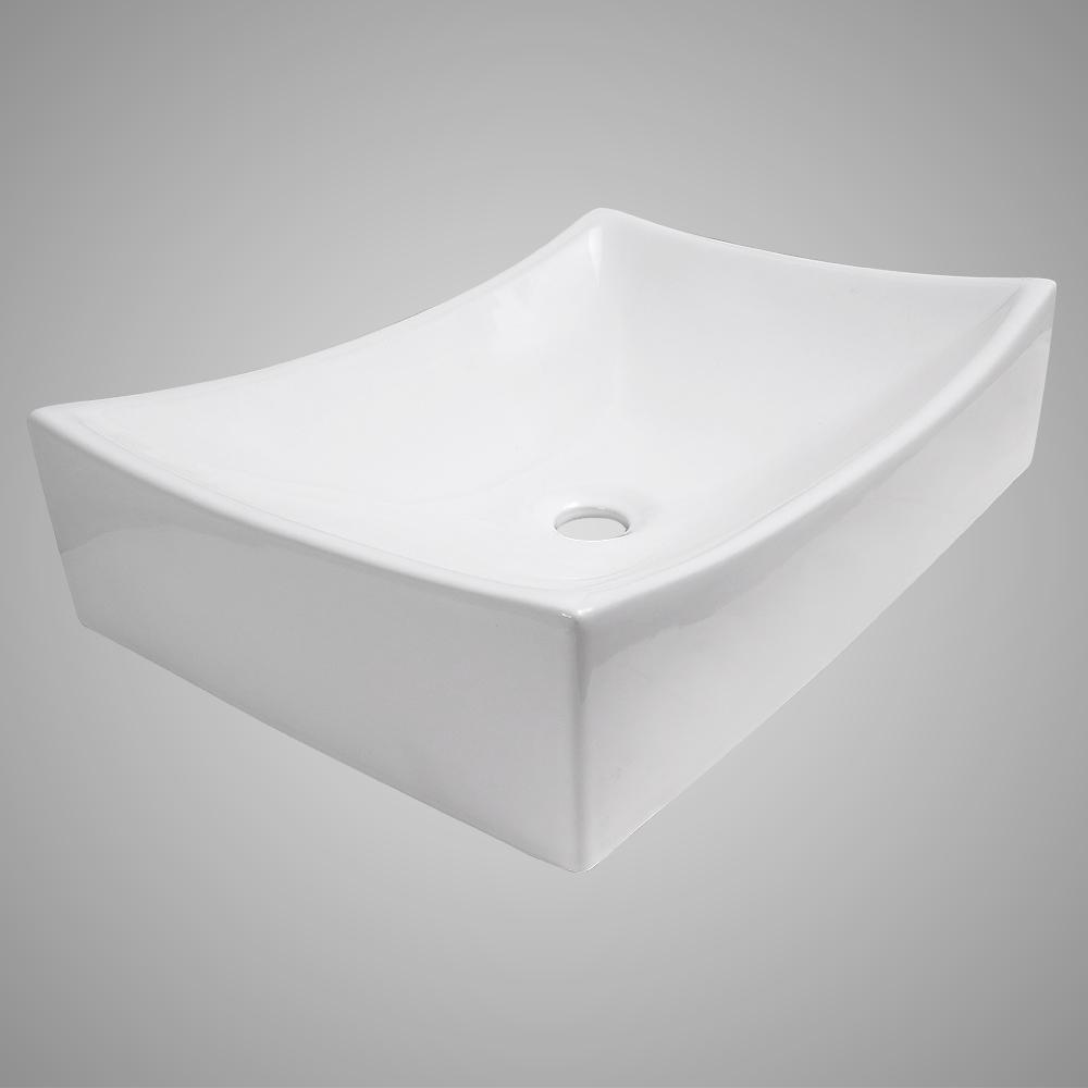 Saginaw Vitreous China Rectangular Vessel Sink
