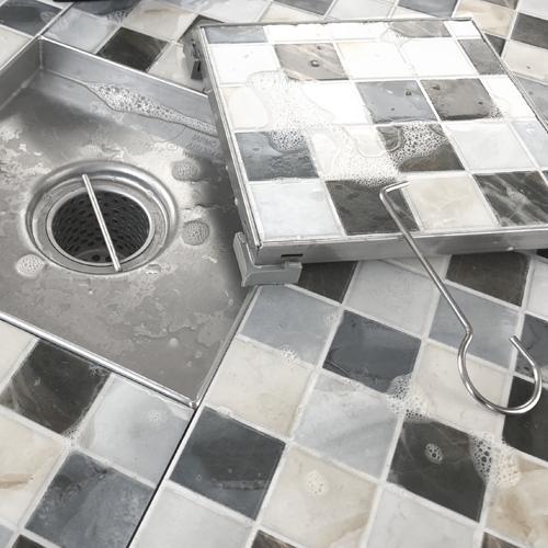 6 x 6 linear shower drain