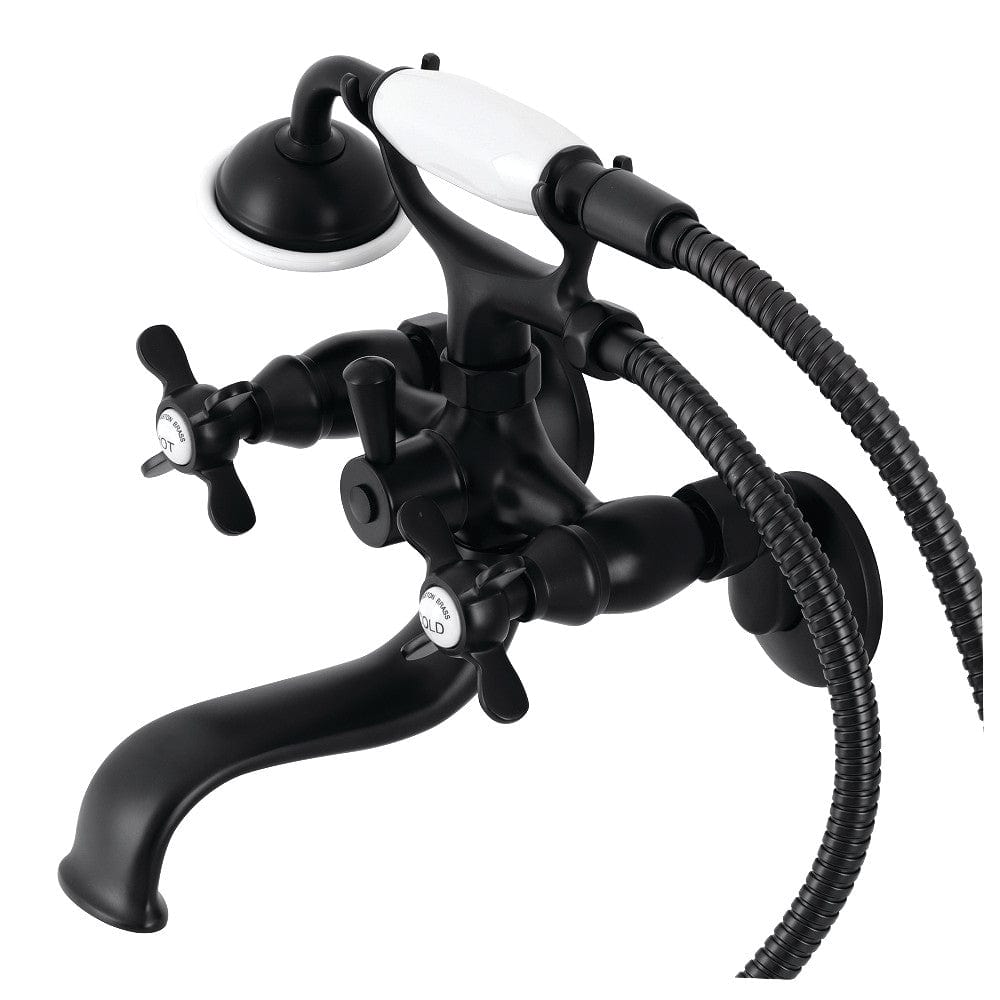 Serzer Wall-Mount Tub Faucet with Hand Shower