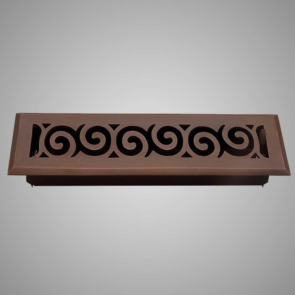 Spiral Solid Brass Floor Register