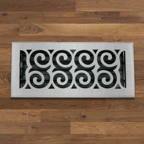 Spiral Solid Brass Floor Register