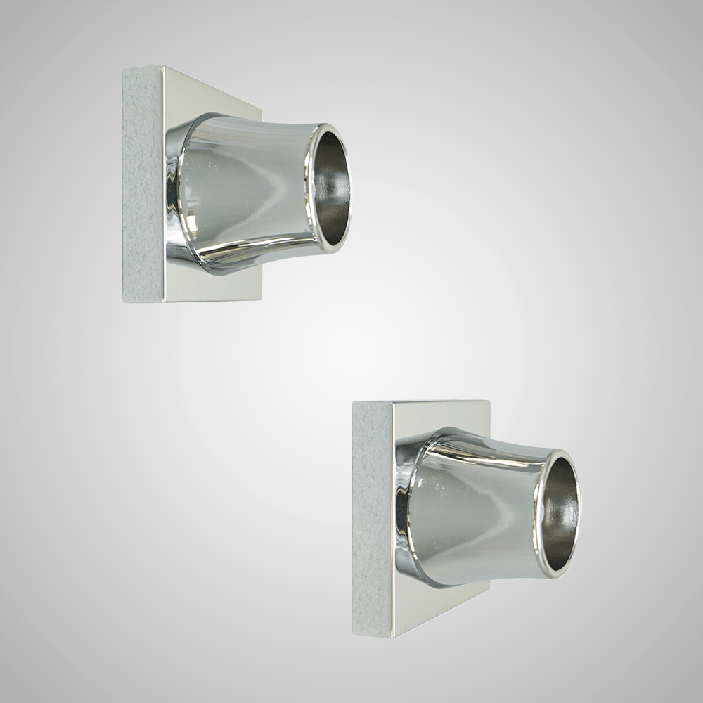Square Shower Rod Flanges