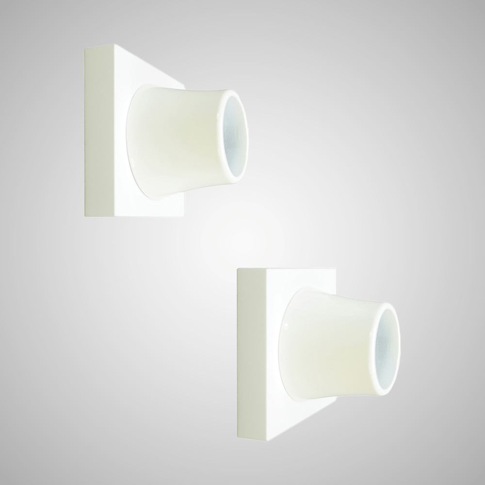 Square Shower Rod Flanges