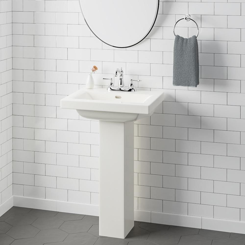 Sylvania 100 Vitreous China Pedestal Sink