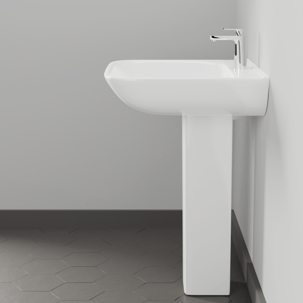 Timberon 300 Vitreous China Pedestal Sink