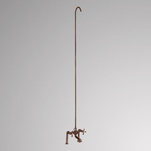 Traditional Deck-Mount Tub Faucet and Riser