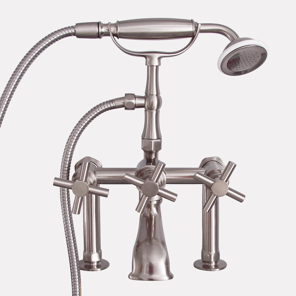 Authentic Deck-Mount Tub Faucet with Hand Shower