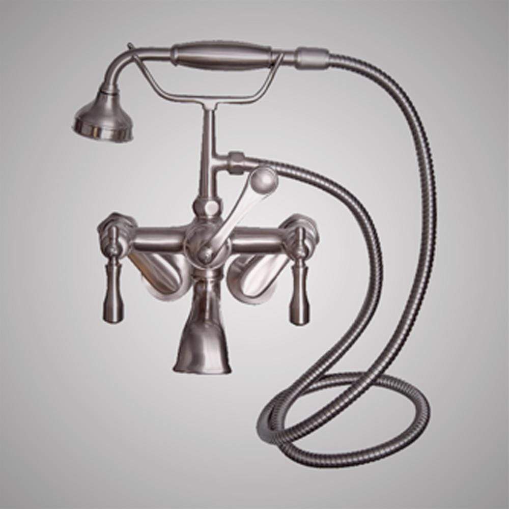 Traditional Wall-Mount Tub Faucet with Hand Shower