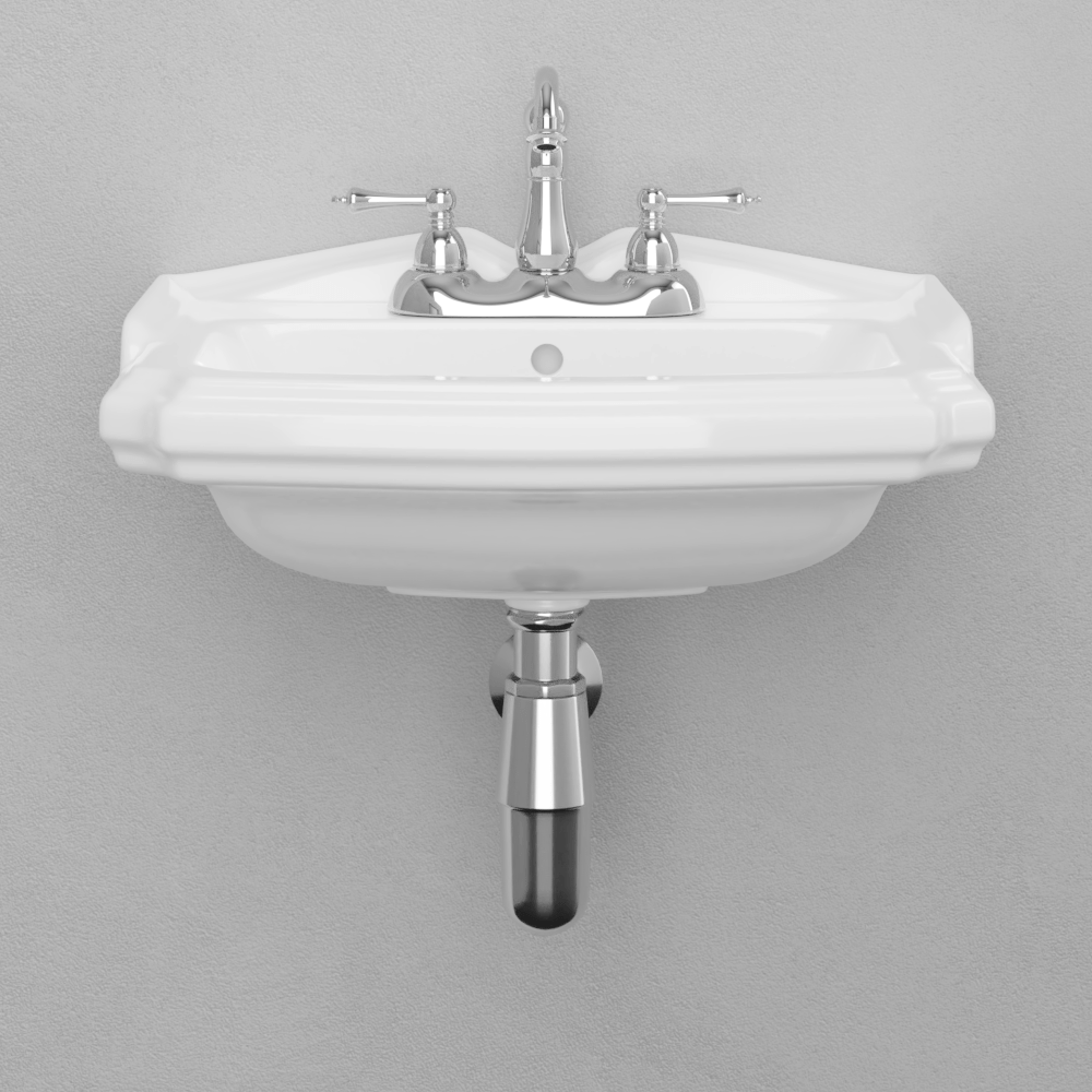 Trigg Vitreous China Wall-Mount Bathroom Sink
