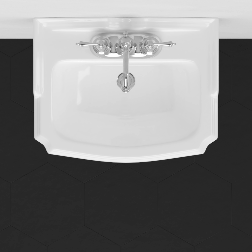 Trigg Vitreous China Wall-Mount Bathroom Sink
