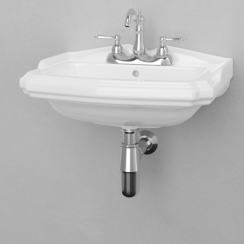 Trigg Vitreous China Wall-Mount Bathroom Sink