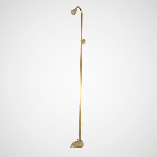 Tub Spout for Fixed Shower with Riser and Shower Head