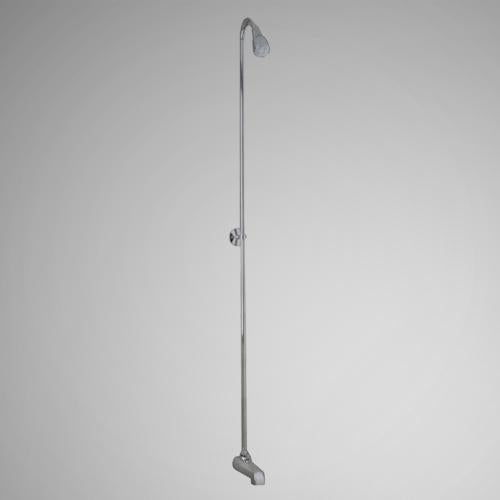 Tub Spout for Fixed Shower with Riser and Shower Head