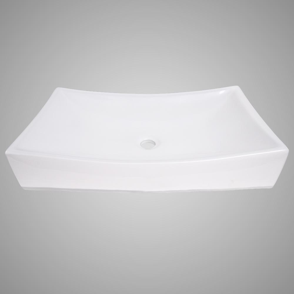 Tustin Vitreous China Rectangular Vessel Sink