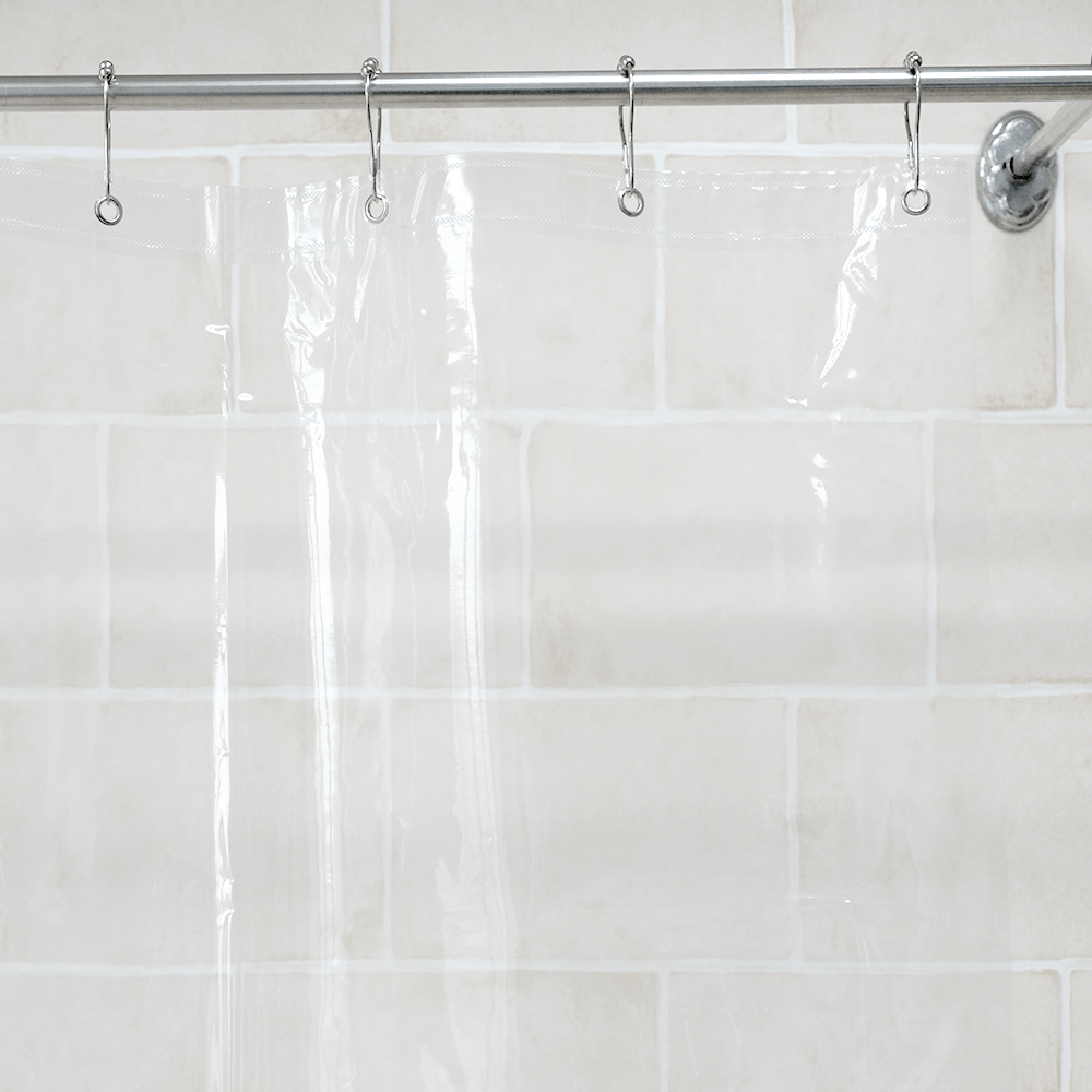 Vinyl Shower Curtain - Clear
