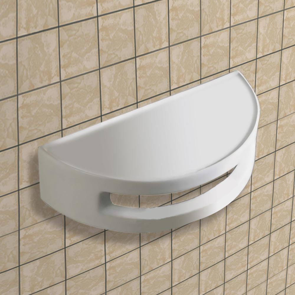 Vitreous China Rounded Wall-Mount Accessory Shelf