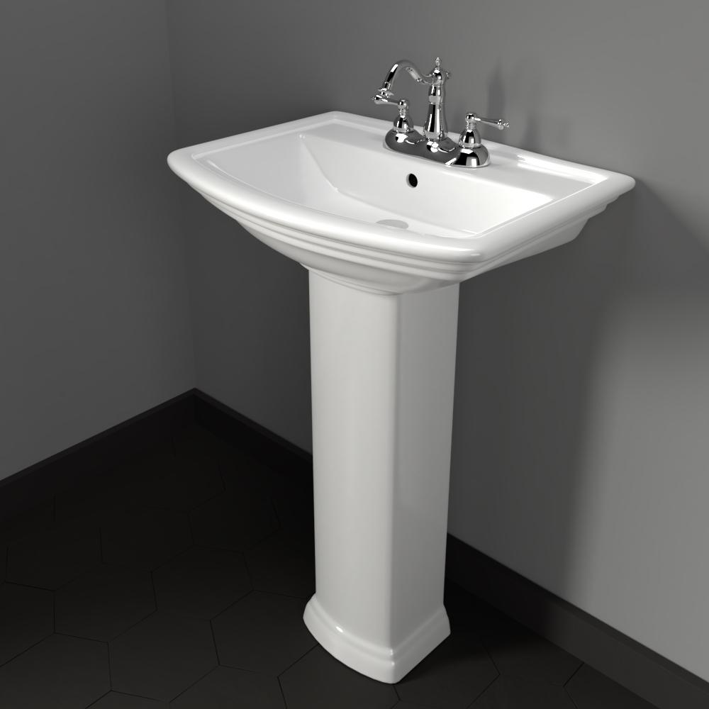 Waycross 200 Vitreous China Pedestal Sink