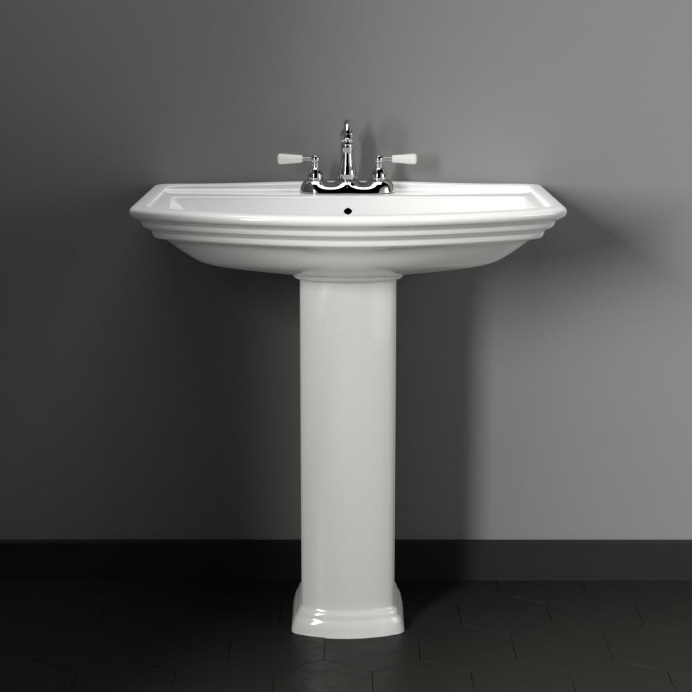Waycross 400 Vitreous China Pedestal Sink