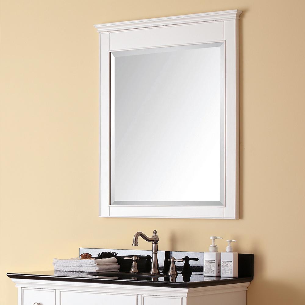 Wilbur Framed Vanity Mirror - White