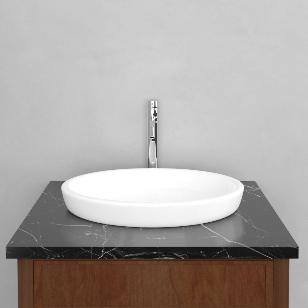 Willette Vitreous China Semi-Recessed Sink