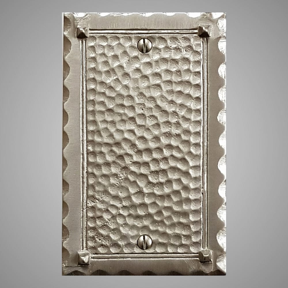 1 Blank Wall Plate - Hammered Design