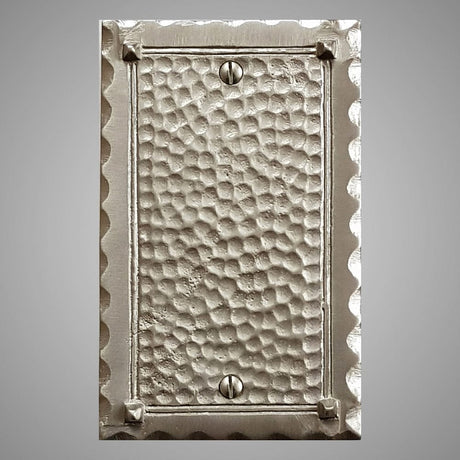 1 Blank Wall Plate - Hammered Design