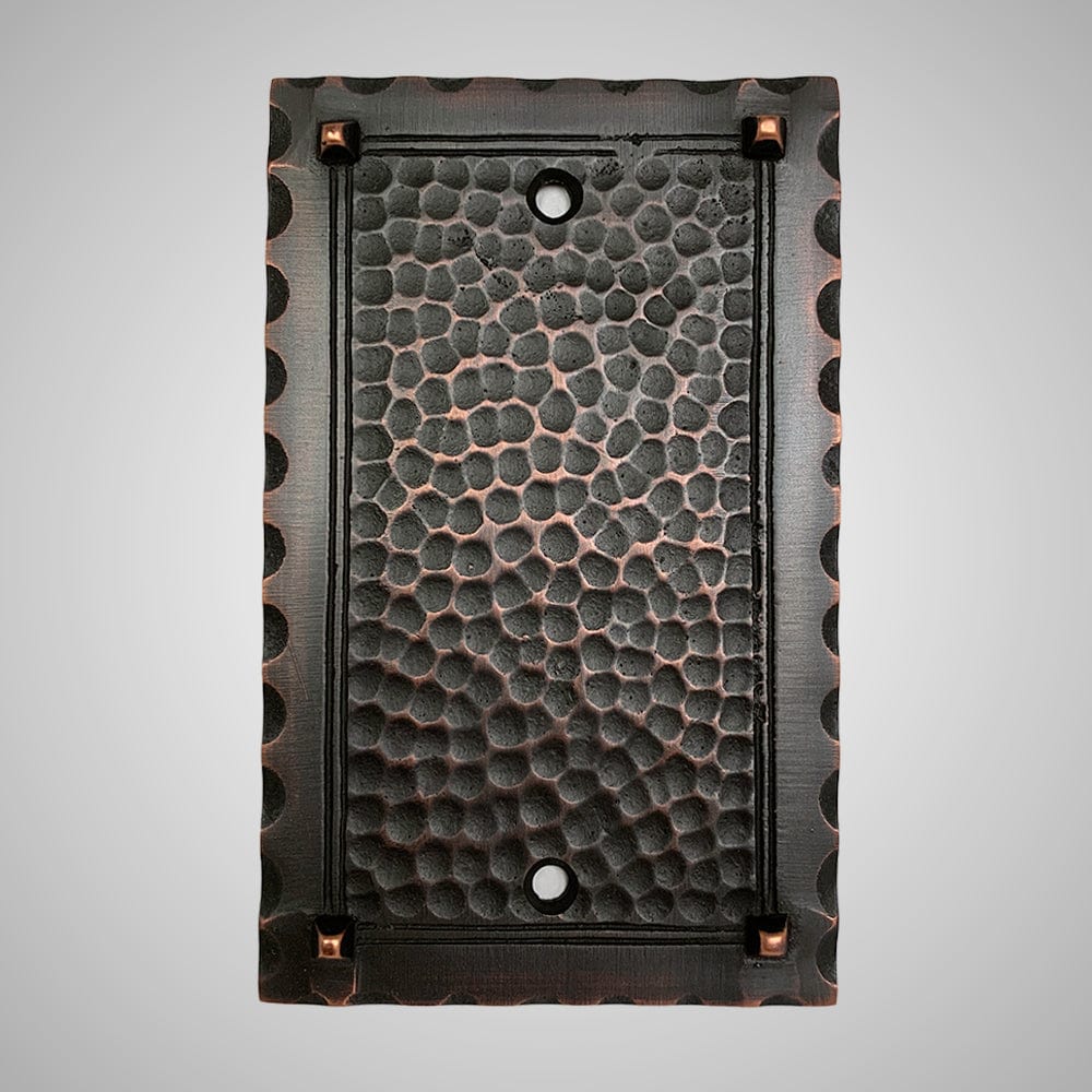 1 Blank Wall Plate - Hammered Design