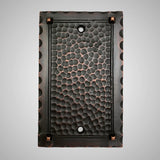 1 Blank Wall Plate - Hammered Design