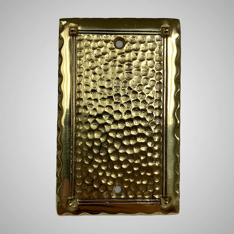 1 Blank Wall Plate - Hammered Design