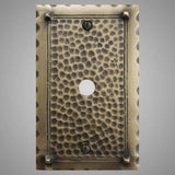 1 Coaxial Cable Wall Plate - Hammered Design