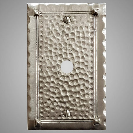 1 Coaxial Cable Wall Plate - Hammered Design