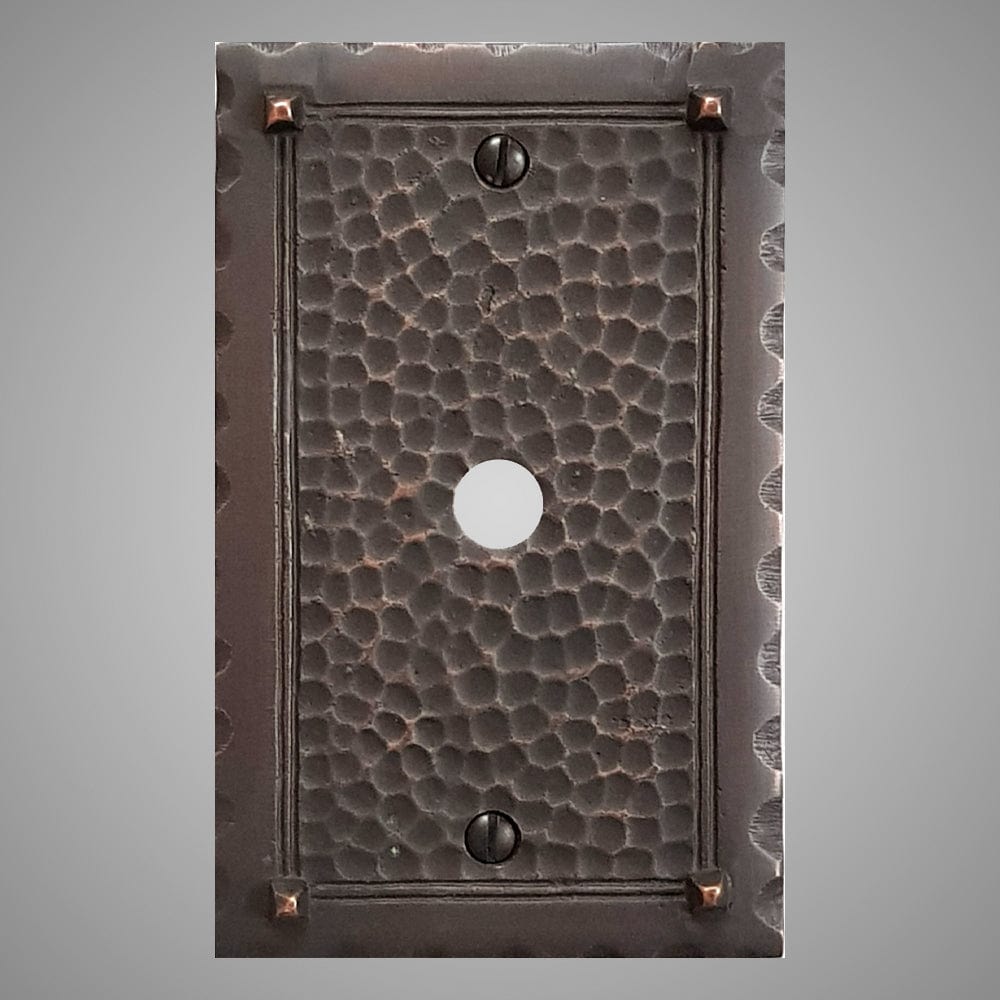 1 Coaxial Cable Wall Plate - Hammered Design