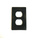 1 Gang Duplex Outlet Wall Switch Plate - Hammered Design