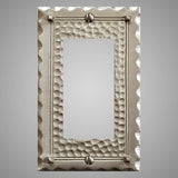 1 Gang Rocker Light Switch Plate - Hammered Design