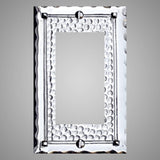 1 Gang Rocker Light Switch Plate - Hammered Design