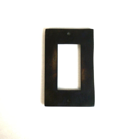 1 Gang Rocker Light Switch Plate - Hammered Design