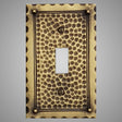 1 Gang Toggle Light Switch Plate - Hammered Design
