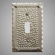 1 Gang Toggle Light Switch Plate - Hammered Design