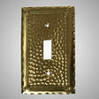 1 Gang Toggle Light Switch Plate - Hammered Design
