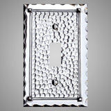 1 Gang Toggle Light Switch Plate - Hammered Design