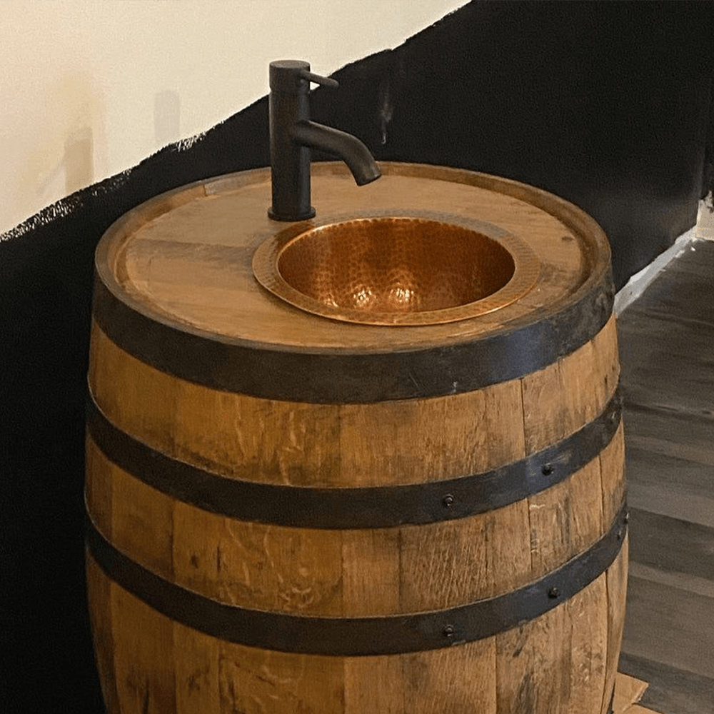 12" Abie Hammered Copper Sink